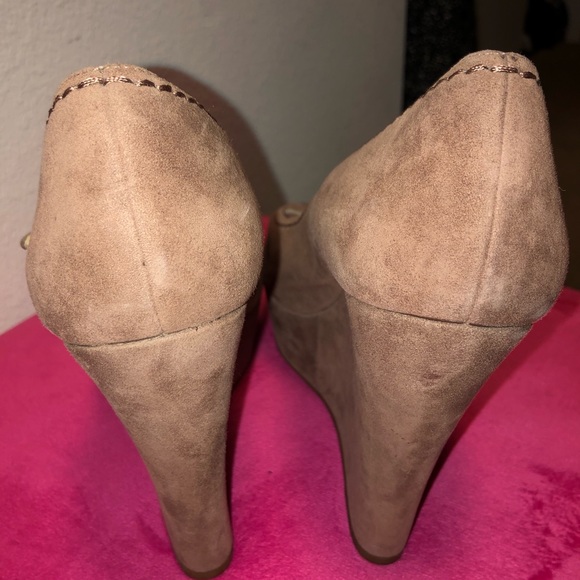 MIU MIU 100% Authentic & Brand New Suede Wedges - Picture 3 of 8